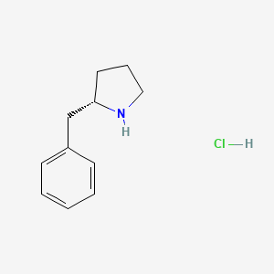 molecular formula C11H16ClN B1377029 (S)-2-Benzylpyrrolidine hydrochloride CAS No. 144889-08-7