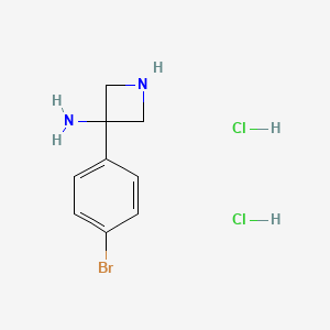 3-(4-Bromophenyl)azetidin-3-amine dihydrochloride