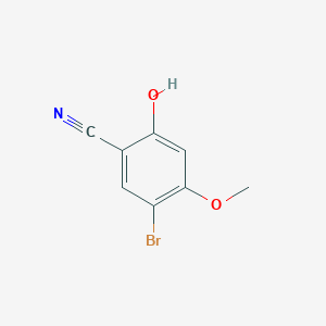 molecular formula C8H6BrNO2 B1377033 5-Bromo-2-hydroxy-4-methoxybenzonitrile CAS No. 1379779-22-2