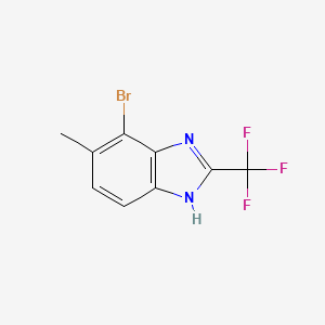 molecular formula C9H6BrF3N2 B13770351 Benzimidazole, 4-bromo-5-methyl-2-(trifluoromethyl)- CAS No. 89427-04-3