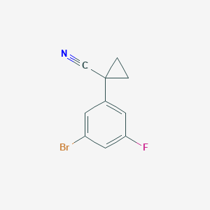1-(3-Bromo-5-fluorophenyl)cyclopropane-1-carbonitrile