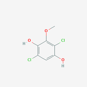 molecular formula C7H6Cl2O3 B13770384 Dichloromethoxybenzenediol CAS No. 75562-93-5