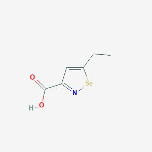 molecular formula C6H7NO2Se B13770402 5-Ethyl-1,2-selenazole-3-carboxylic acid 