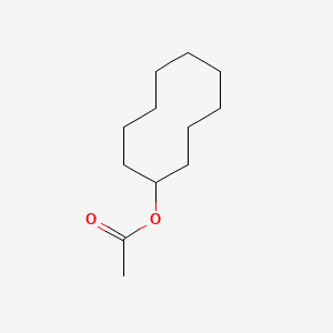 molecular formula C12H22O2 B13770406 Cyclodecyl acetate CAS No. 7386-24-5