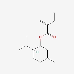 molecular formula C15H26O2 B13770418 Butanoic acid, 2-methylene-, 5-methyl-2-(1-methylethyl)cyclohexyl ester CAS No. 67801-24-5