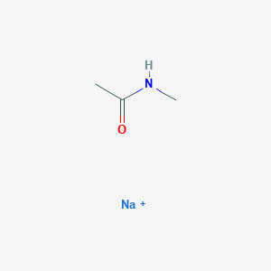 molecular formula C3H7NNaO+ B13770424 Acetamide, N-methyl-, sodium salt CAS No. 51206-97-4