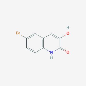 molecular formula C9H6BrNO2 B1377043 6-Bromo-3-hydroxyquinolin-2(1H)-one CAS No. 871890-77-6