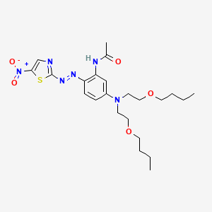 Acetamide, N-[5-[bis(2-butoxyethyl)amino]-2-[(5-nitro-2-thiazolyl)azo]phenyl]-