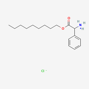 Glycine, 2-phenyl-, nonyl ester, hydrochloride, D,L-