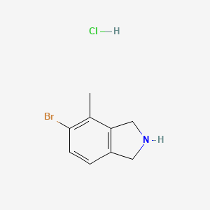 molecular formula C9H11BrClN B1377047 5-Bromo-4-methylisoindoline hydrochloride CAS No. 1447607-82-0