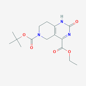 6-Tert-butyl 4-ethyl 2-hydroxy-7,8-dihydropyrido[4,3-D]pyrimidine-4,6(5H)-dicarboxylate