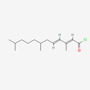 (+-)-(2E,4E)-3,7,11-Trimethyl-2,4-dodecadienoyl chloride