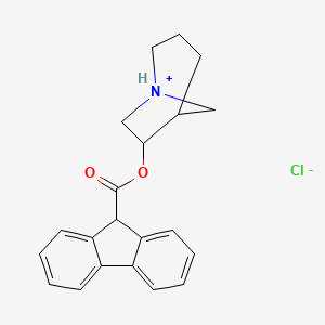 1-azoniabicyclo[3.2.1]octan-6-yl 9H-fluorene-9-carboxylate;chloride