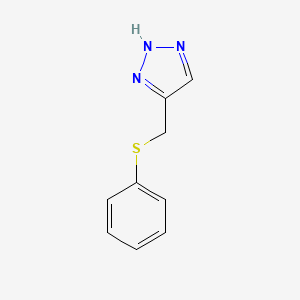 molecular formula C9H9N3S B1377050 5-[(苯基硫基)甲基]-1H-1,2,3-三唑 CAS No. 1256164-24-5