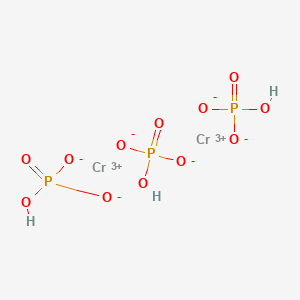 molecular formula Cr2H3O12P3 B13770510 Chromium(3+);hydrogen phosphate CAS No. 59178-46-0