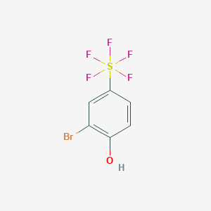 molecular formula C6H4BrF5OS B1377055 3-Bromo-4-hydroxyphenylsulfur pentafluoride CAS No. 1426290-12-1