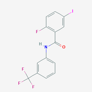 2-fluoro-5-iodo-N-(3-(trifluoromethyl)phenyl)benzamide