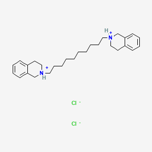 molecular formula C28H42Cl2N2 B13770576 1,10-Bis(N-tetrahydroisoquinolyl)decane dihydrochloride CAS No. 63732-05-8