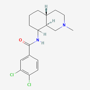 molecular formula C17H22Cl2N2O B13770577 Isoquinoline, decahydro-8-(3,4-dichlorobenzamido)-2-methyl-, (E)- CAS No. 53525-94-3