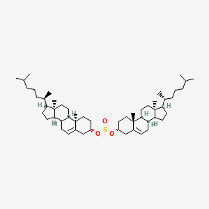 [(3S,8S,9S,10R,13R,14S,17R)-10,13-dimethyl-17-[(2R)-6-methylheptan-2-yl]-2,3,4,7,8,9,11,12,14,15,16,17-dodecahydro-1H-cyclopenta[a]phenanthren-3-yl] [(3R,8S,9S,10R,13S,14S,17R)-10,13-dimethyl-17-[(2R)-6-methylheptan-2-yl]-2,3,4,7,8,9,11,12,14,15,16,17-dodecahydro-1H-cyclopenta[a]phenanthren-3-yl] sulfite