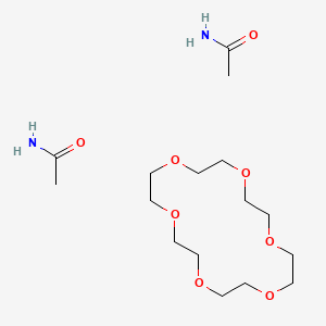 Acetamide;1,4,7,10,13,16-hexaoxacyclooctadecane