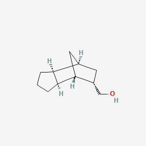 molecular formula C11H18O B13770600 4,7-Methano-1H-indene-5-methanol, octahydro-, (3aR,4R,5R,7R,7aR)-rel- CAS No. 56942-93-9