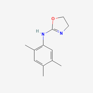 molecular formula C12H16N2O B13770614 Aniline, N-(2-oxazolin-2-YL)-2,4,5-trimethyl- CAS No. 77733-19-8