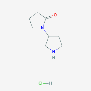 1-(Pyrrolidin-3-yl)pyrrolidin-2-one hydrochloride
