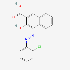 molecular formula C17H11ClN2O3 B13770677 4-[(2-Chlorophenyl)azo]-3-hydroxy-2-naphthoic acid CAS No. 52549-90-3