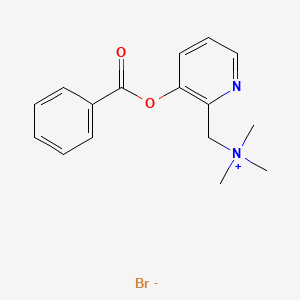 ((3-Hydroxy-2-pyridyl)methyl)trimethylammonium bromide benzoate (ester)