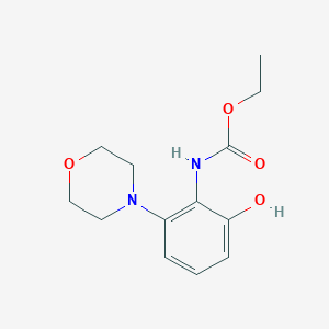 molecular formula C13H18N2O4 B13770694 ethyl N-(2-hydroxy-6-morpholin-4-ylphenyl)carbamate CAS No. 55898-77-6