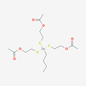 8-Oxa-3,5-dithia-4-stannadecan-1-ol, 4-[[2-(acetyloxy)ethyl]thio]-4-butyl-9-oxo-, acetate