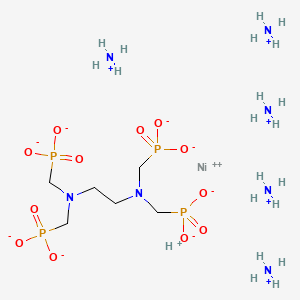 Nickelate(6-), (((1,2-ethanediylbis((nitrilo-kappaN)bis(methylene)))tetrakis(phosphonato-kappaO))(8-))-, pentaammonium hydrogen, (OC-6-21)-