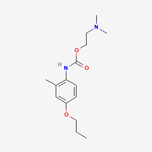 Carbanilic acid, 2-methyl-4-propoxy-, 2-(dimethylamino)ethyl ester