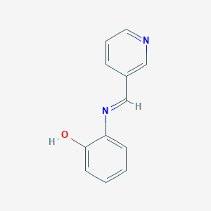 2-{[(E)-pyridin-3-ylmethylidene]amino}phenol