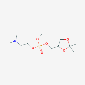 2-(dimethylamino)ethyl (2,2-dimethyl-1,3-dioxolan-4-yl)methyl methyl phosphate