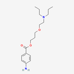 3-[2-(dipropylamino)ethoxy]propyl 4-aminobenzoate