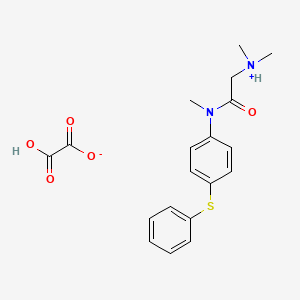 2-(Dimethylamino)-N-methyl-4'-(phenylthio)acetanilide oxalate