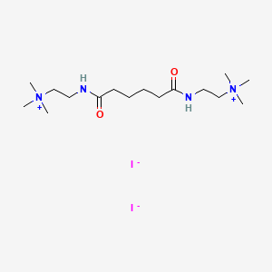 Ammonium, adipoylbis(iminoethylene)bis(trimethyl-, diiodide