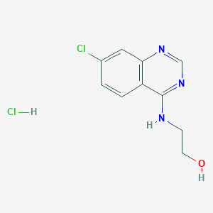 2-[(7-Chloroquinazolin-4-YL)amino]ethanol hydrochloride