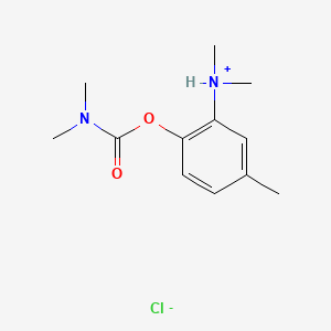 [2-(dimethylcarbamoyloxy)-5-methylphenyl]-dimethylazanium;chloride