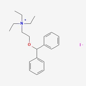 Ammonium, (2-(diphenylmethoxy)ethyl)triethyl-, iodide