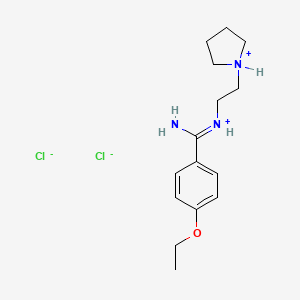 4-Ethoxy-N-(2-(1-pyrrolidinyl)ethyl)benzamidine dihydrochloride hydrate