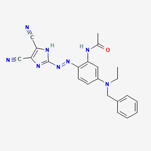 Acetamide, N-[2-[(4,5-dicyano-1H-imidazol-2-yl)azo]-5-[ethyl(phenylmethyl)amino]phenyl]-