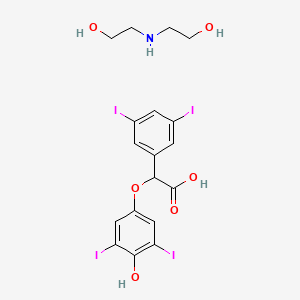 2-(3,5-Diiodo-4-hydroxyphenoxy)-2-(3,5-diiodophenyl)acetic acid aminodiethanol