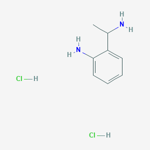 molecular formula C8H14Cl2N2 B1377090 2-(1-氨基乙基)苯胺二盐酸盐 CAS No. 1423032-93-2