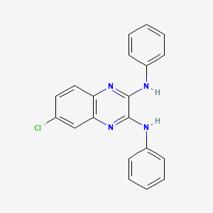 2,3-Quinoxalinediamine, 6-chloro-N,N'-diphenyl-