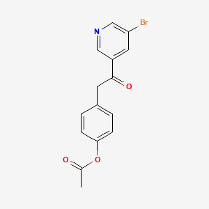 4-Acetoxybenzyl 5-bromo-3-pyridyl ketone