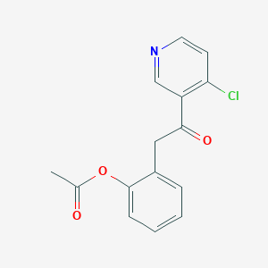 2-Acetoxybenzyl 4-chloro-3-pyridyl ketone