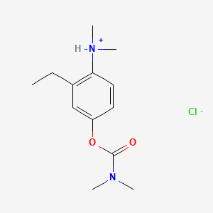 Carbamic acid, N,N-dimethyl-, 4-dimethylamino-3-ethylphenyl ester, hydrochloride